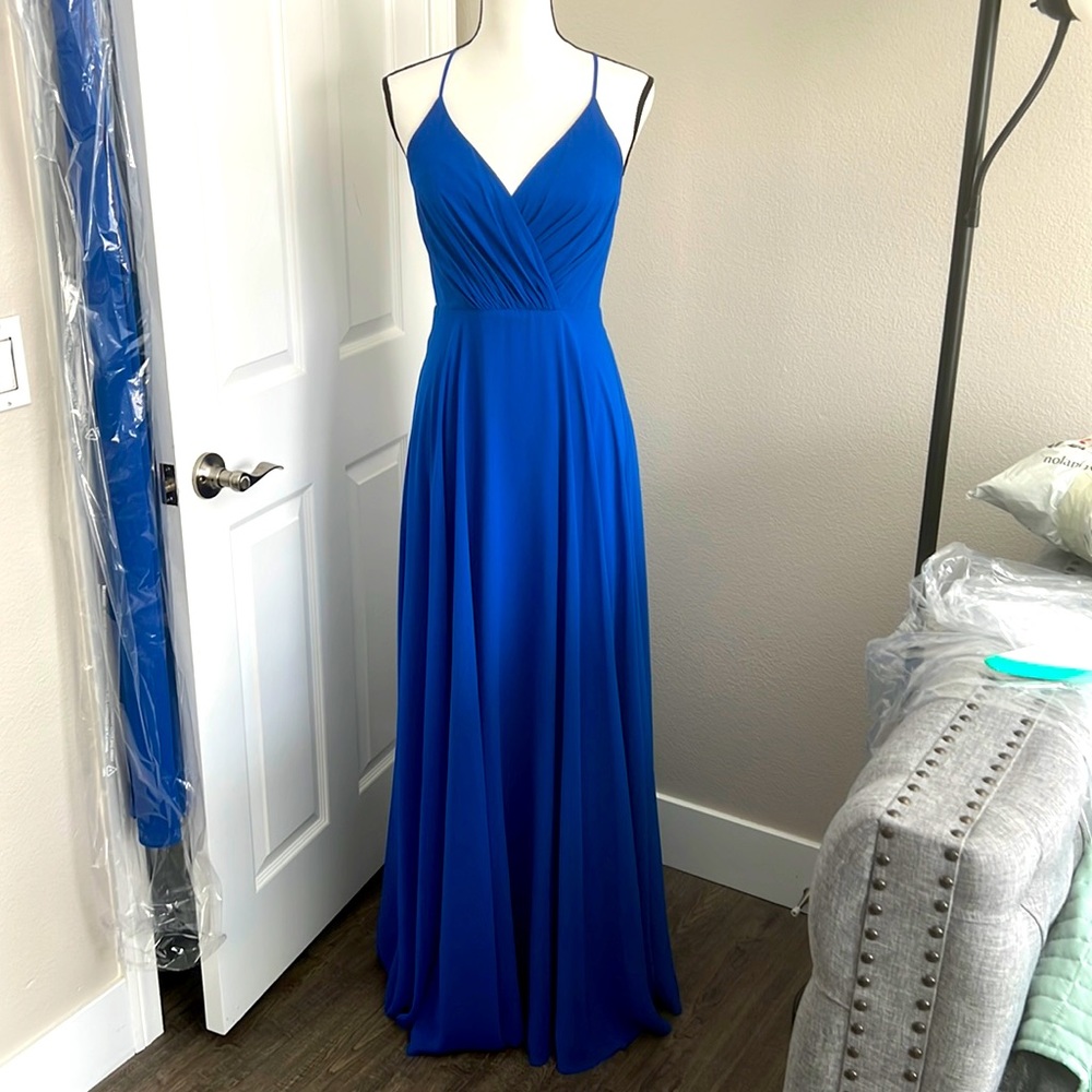 David’s Bridal Spaghetti Strap Bridesmaid Dress